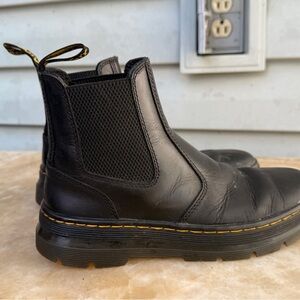 Dr. Martens Black Leather Ankle Boots